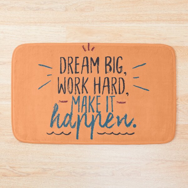Item preview, Dream Big & Work Hard designed and sold by LIENZO Graphics ⭐⭐⭐⭐.