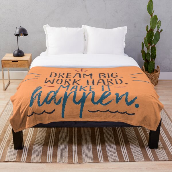 Item preview, Dream Big & Work Hard designed and sold by LIENZO Graphics ⭐⭐⭐⭐.