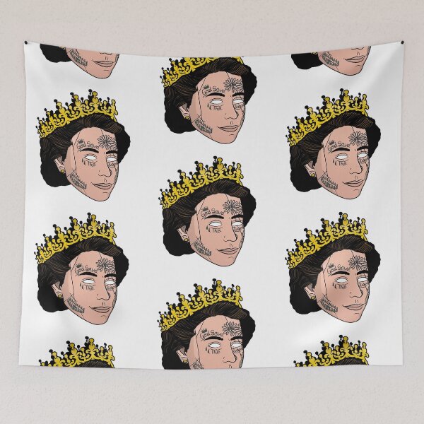 Item preview,  Queen Elizabeth 2nd with face tattoos designed and sold by IceyDel.