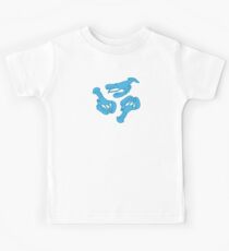 Blue lobsters on dusty pink. Kids Tee