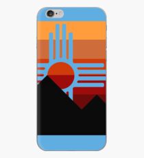 minimalist zia mountain sunset iPhone Case