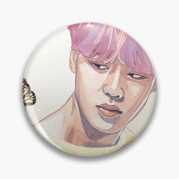 Item preview, Park Jimin Butterflies Watercolour Painting designed and sold by NiamhYoungArt.