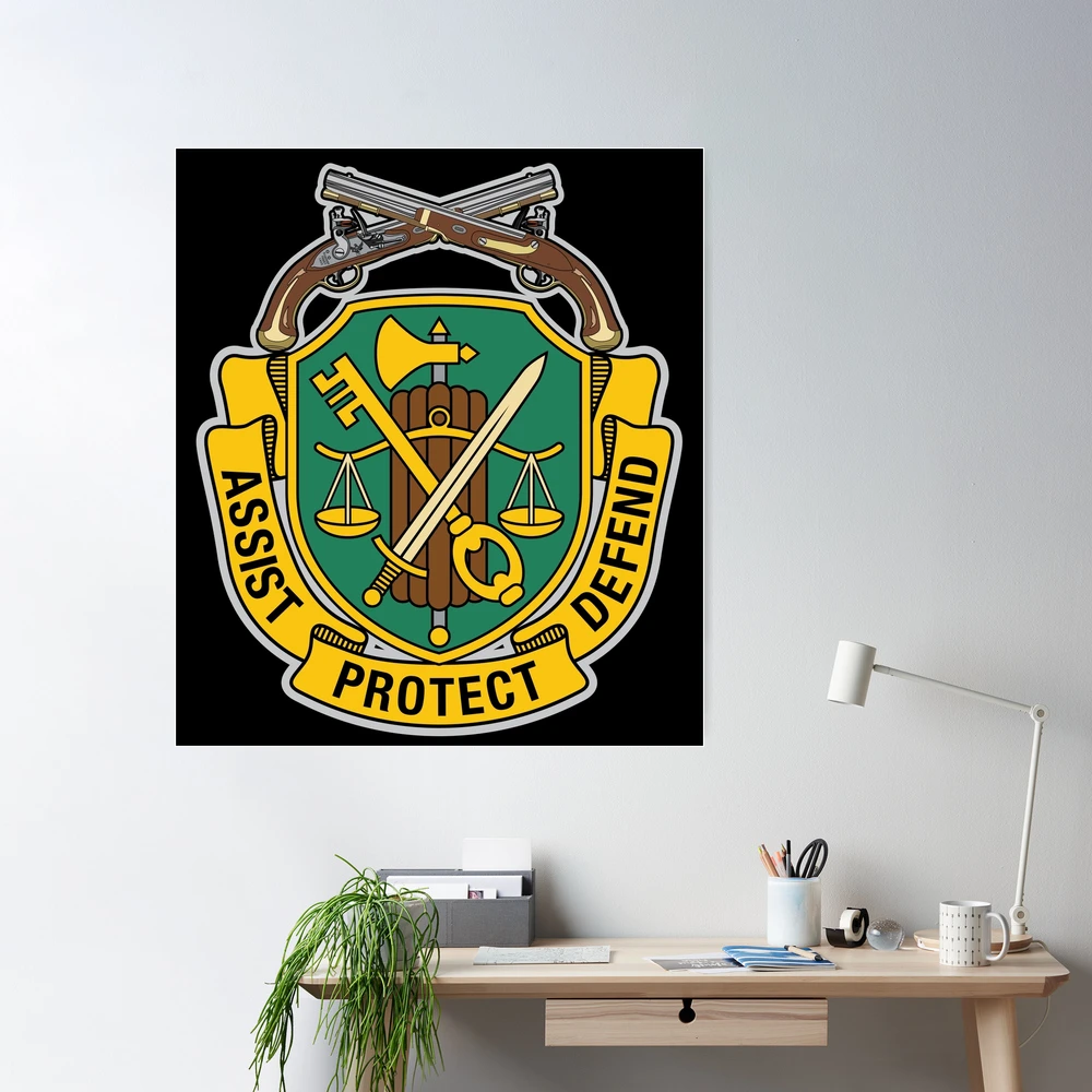 Inkfidel 95B Military Police Officer MP Crossed Pistols MOS Decal