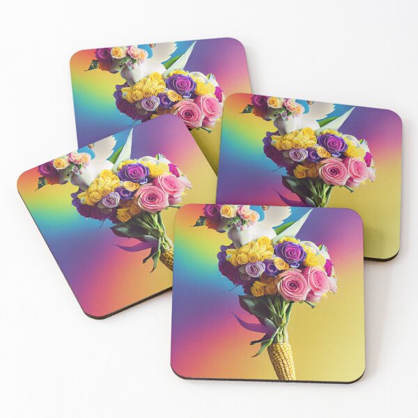 Item preview, Pride Unicorn Bouquet with corns and flowers designed and sold by NonSonoKoreano.