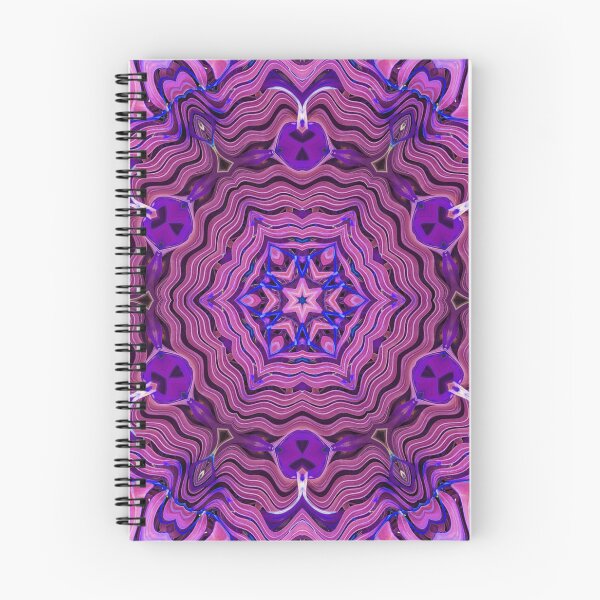 Item preview, Boho Vibes Abstract Mandala Maximalism Hippie Style Eclectic Mix of Pink Purple Blue Lilac 4 of 16 designed and sold by Beachy.