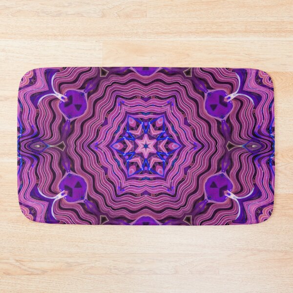 Item preview, Boho Vibes Abstract Mandala Maximalism Hippie Style Eclectic Mix of Pink Purple Blue Lilac 4 of 16 designed and sold by Beachy.