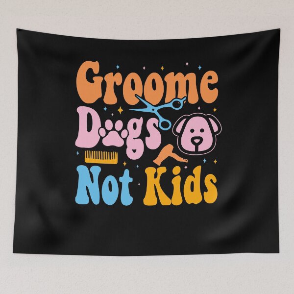 Item preview, Funny Dog Groomer Pet Grooming Groovy designed and sold by Rich-Bogus.