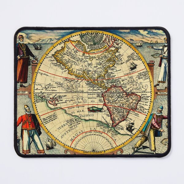 Item preview, America or the New World map by Theodor de Bry 1596 designed and sold by ramazis.