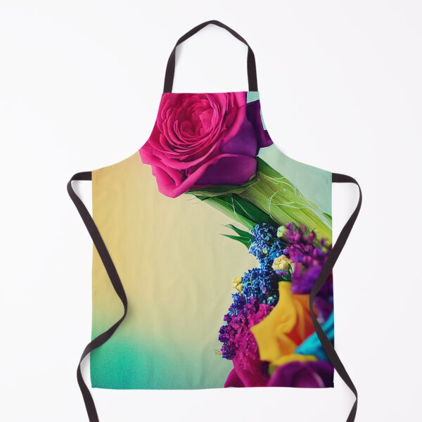 Item preview, Roses and rainbow flowers bouquet designed and sold by NonSonoKoreano.