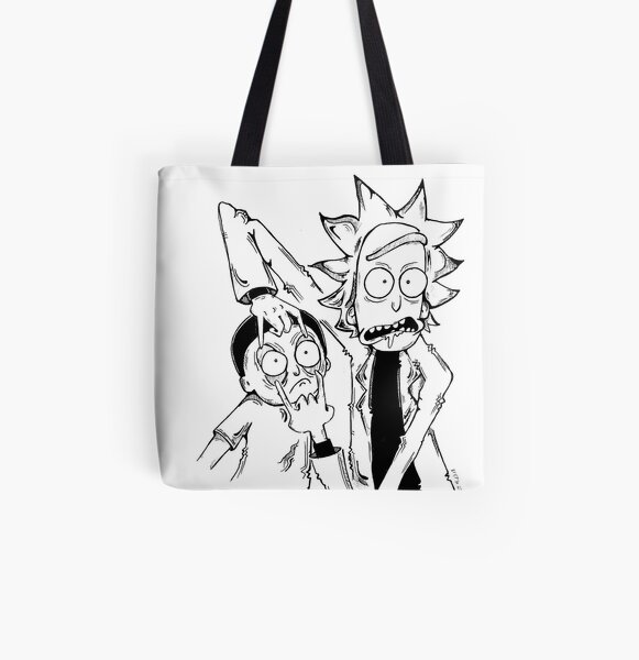 Rick and Morty All Over Print Tote Bag