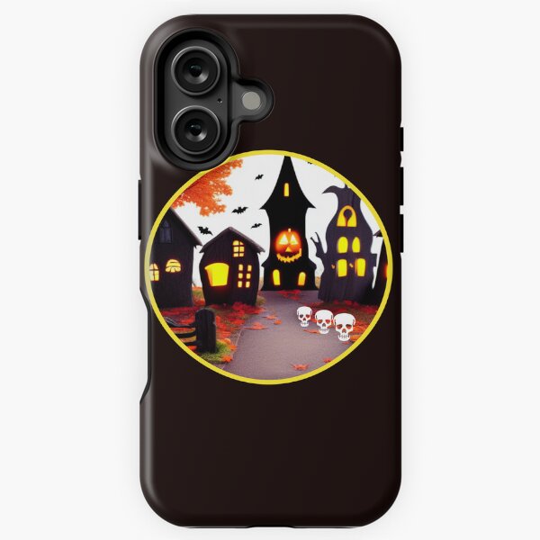 Vista previa del artículo con la obra «PUEBLO RETRO DE HALLOWEEN», diseñado y vendido por starfishstuff.