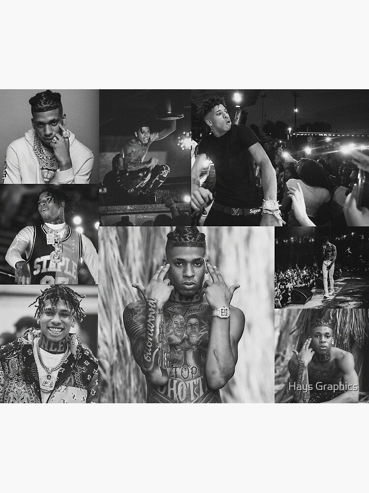 "NLE Choppa | B&W Collage " Poster For Sale By HaysMolm | Redbubble