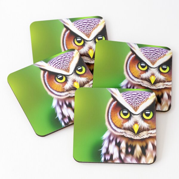 Item preview, owl on a green background designed and sold by OverAltruist.