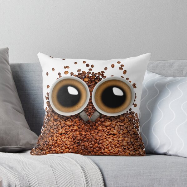 Item preview, Coffee Owl with Whole Beans designed and sold by BlueSkyEV.