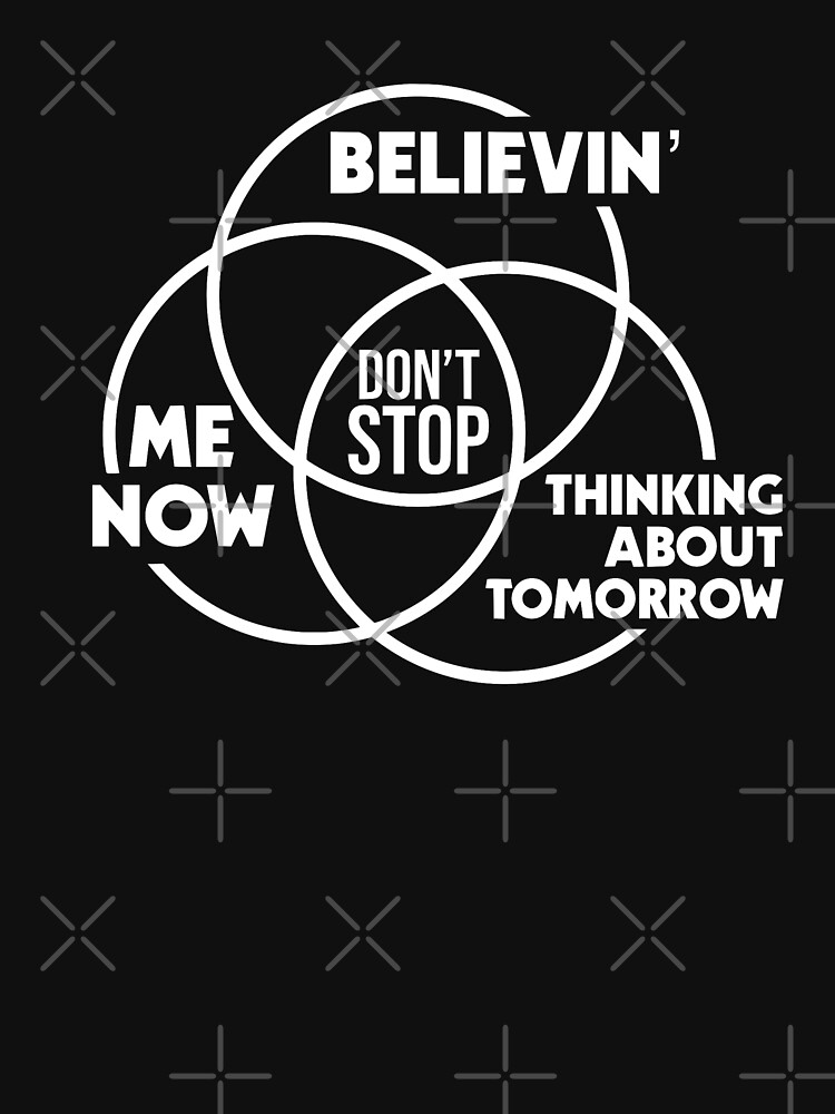 "Don't Stop Music Lover Venn Diagram For Rock Music Fan Gift" T-shirt