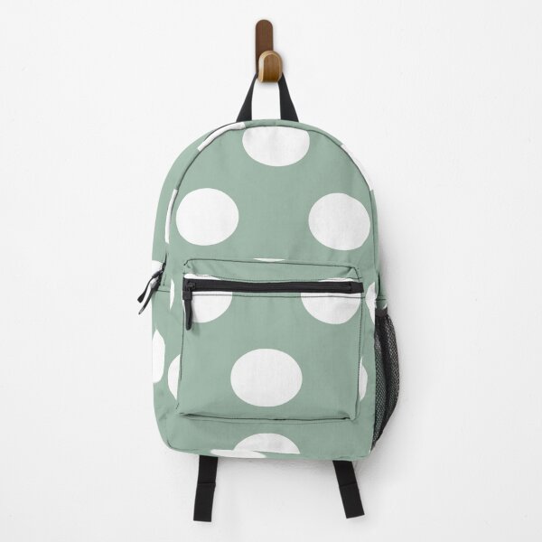 Item preview, Large WHITE and MUTED GREEN POLKA DOTS  designed and sold by RachelMacht.