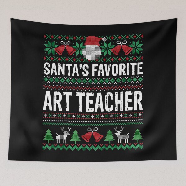 Item preview, Art teacher Christmas Gift - Santas Favorite Art teacher designed and sold by shockedsupply44.