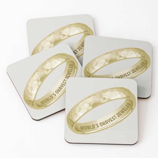 Item preview, World's okayest jeweler funny metalsmith gold ring jewelry making meme designed and sold by MetalicBabe.