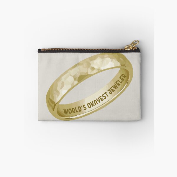 Item preview, World's okayest jeweler funny metalsmith gold ring jewelry making meme designed and sold by MetalicBabe.