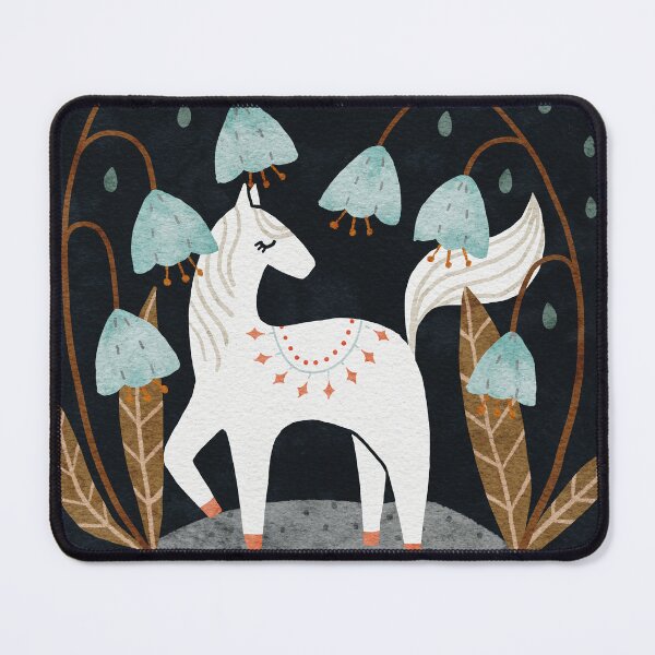 Item preview, White Fairy Horse Bluebell Dream Artwork designed and sold by Katy Bloss.