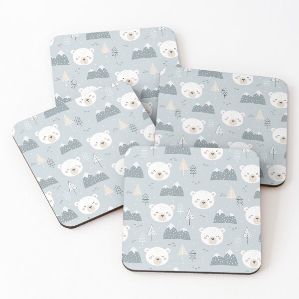 Item preview, Cute Winter Polar Bears - Pattern Seamless designed and sold by DebbisPalette.
