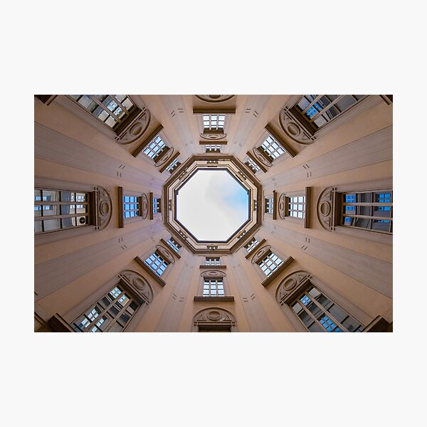 The octagonal courtyard in Milan Photographic Print