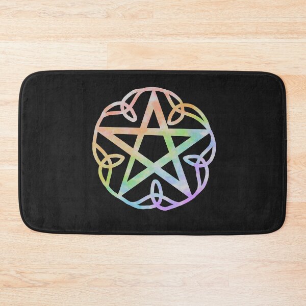 Item preview, Rainbow pentacle with triquetras designed and sold by Becky-Marie.
