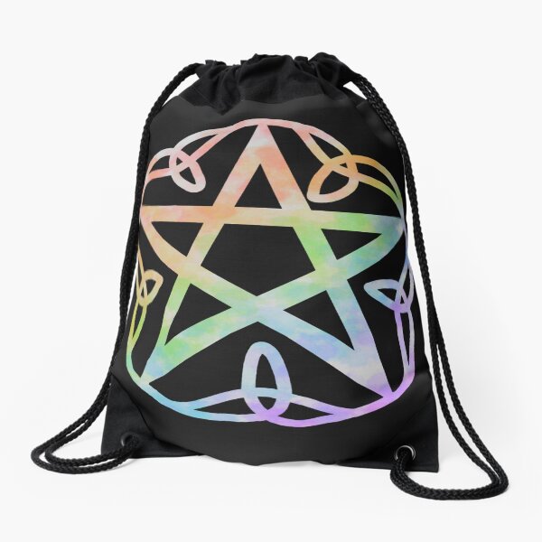 Item preview, Rainbow pentacle with triquetras designed and sold by Becky-Marie.