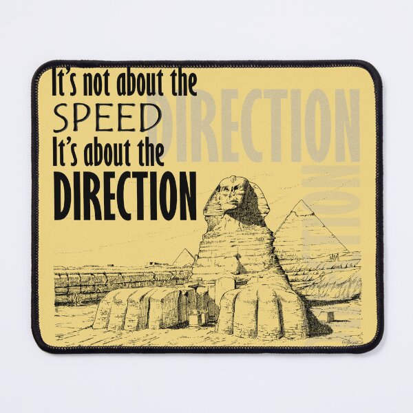 Item preview, Direction It's Not About The Speed It's About The Direction Cream Background designed and sold by SpiritGifts.