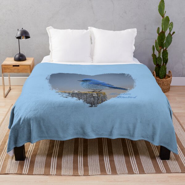 Item preview, Mountain Bluebird Heart designed and sold by Whisperingpeaks.