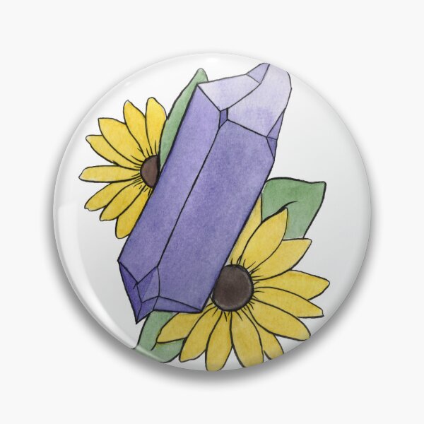 Item preview, Amethyst & Flowers designed and sold by Gwenpai_Art.