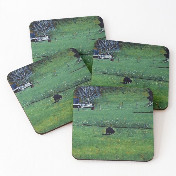 Item preview, Black sheep grazing NZ designed and sold by FlossOrFi.