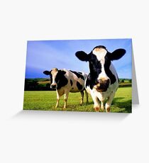 Earthworm Jim Groovy Cows Greeting Card