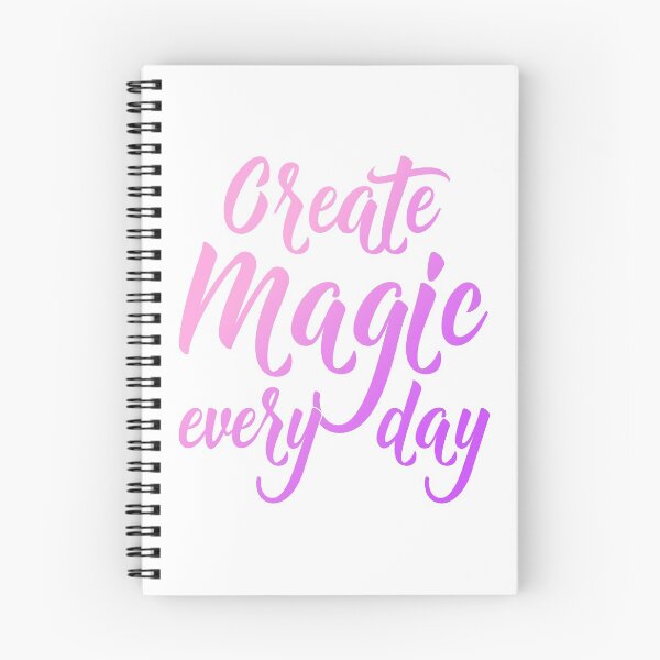 Item preview, Create Magic Every Day - Pink and Purple designed and sold by fairytalelife.