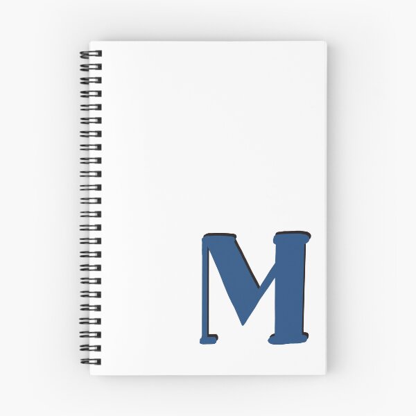 Item preview, Letter M Blue initial monogram alphabet capital M designed and sold by Antique-Gifts.
