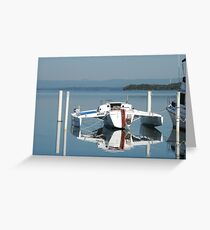 Reflection over Lake Macquarie NSW Greeting Card