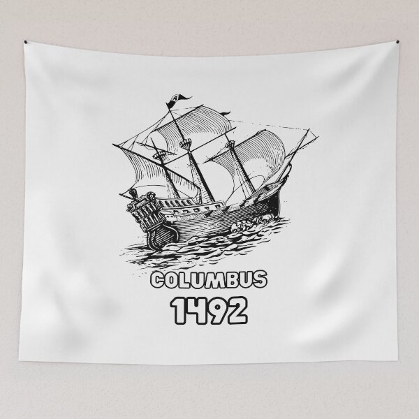 Aperçu de l'œuvre Bateau Happy Columbus Day - 1492 créée et vendue par CrazyThings529.
