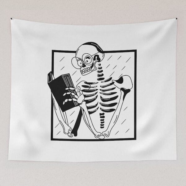 Item preview, Skeleton Reading Book designed and sold by mrxova.