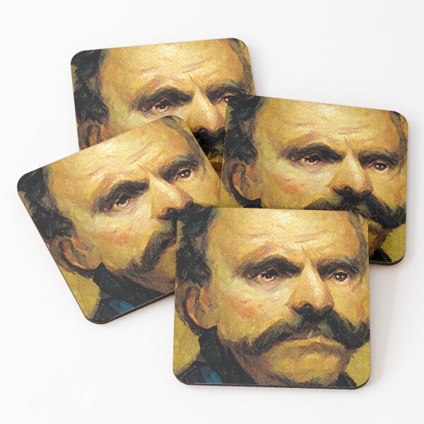 Item preview, Friedrich Nietzsche Portrait In the Style of Van Gogh designed and sold by knightsydesign.