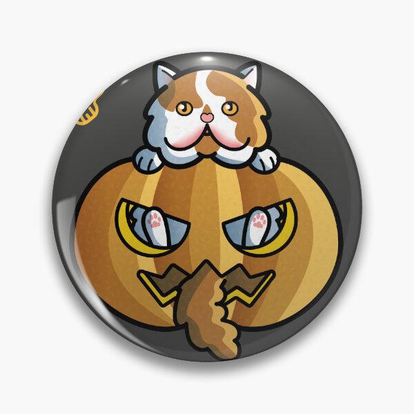 Item preview, pumpkin cat designed and sold by Sarya Art.