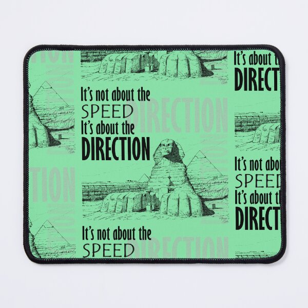 Item preview, Direction It's Not About The Speed It's About The Direction Green Background designed and sold by SpiritGifts.