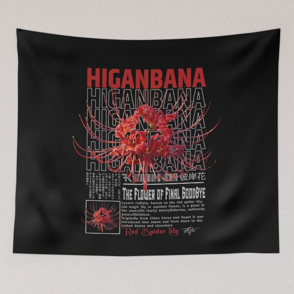 Item preview, Higanbana japanese anime flower designed and sold by Otakuniverse.