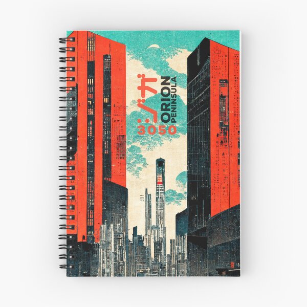Item preview, Cyberpunk Dystopia City Ukiyo-e Japanese Retro Style designed and sold by knightsydesign.