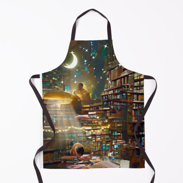 Item preview, Moonlight Library | National library week | literacy week designed and sold by PsychicLove.