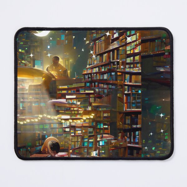 Item preview, Moonlight Library | National library week | literacy week designed and sold by PsychicLove.