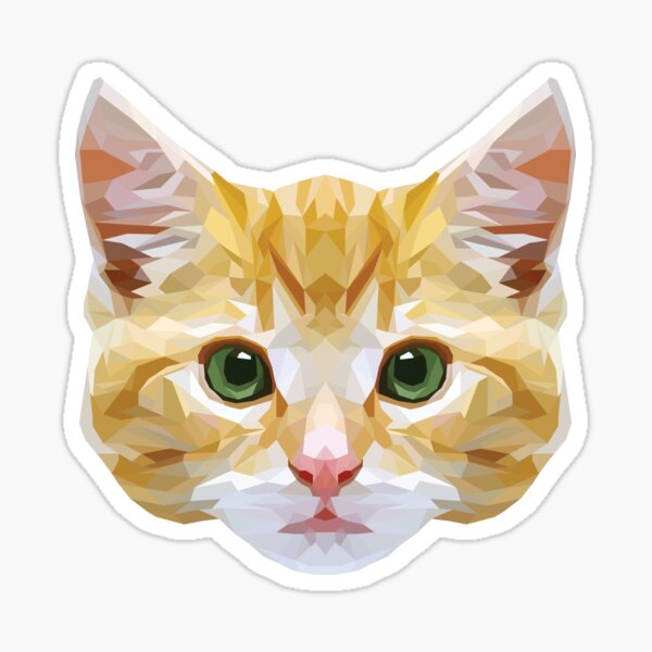 Crystalline Cat Sticker