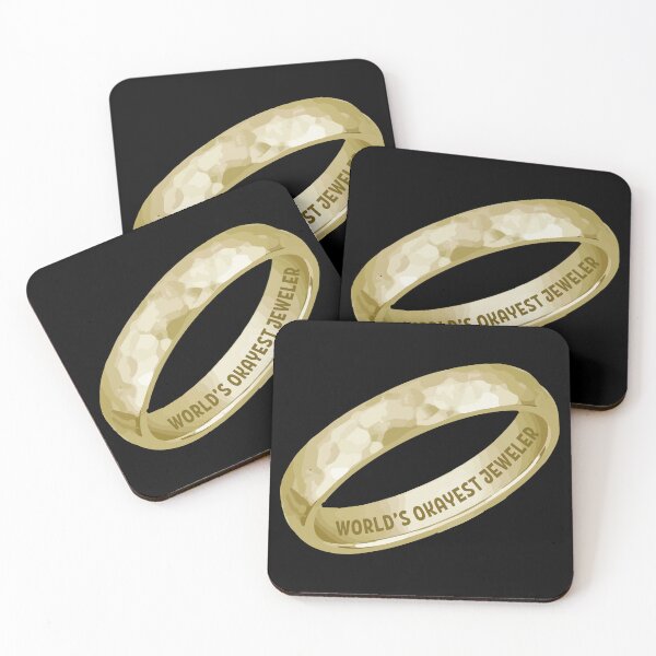 Item preview, World's okayest jeweler funny metalsmith gold ring jewelry making meme designed and sold by MetalicBabe.