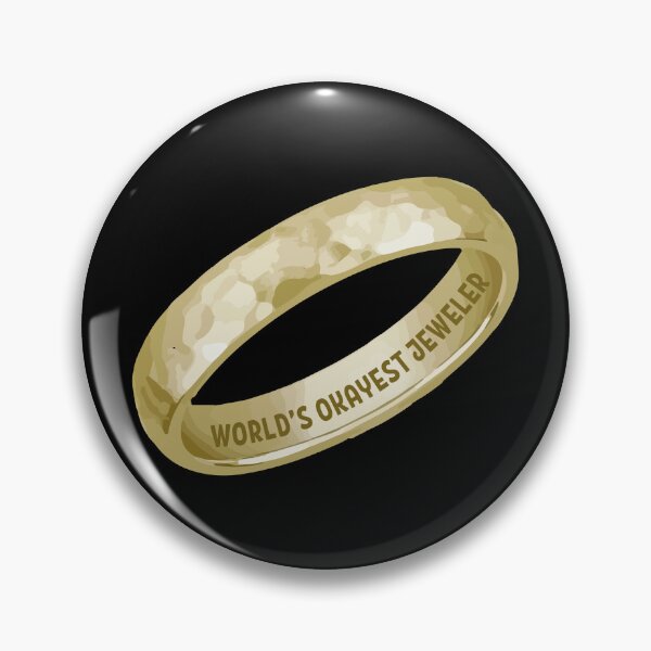 Item preview, World's okayest jeweler funny metalsmith gold ring jewelry making meme designed and sold by MetalicBabe.