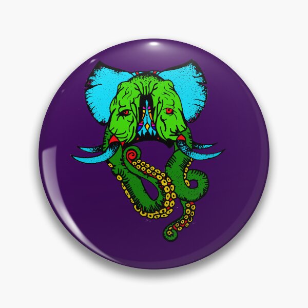 Item preview, Elephant psychedelic octopus elefante psicodelico polvo designed and sold by Tereza Skatera.