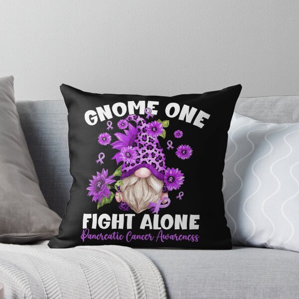 Item preview, Gnome One Fights Alone Pancreatic Cancer Awareness Purple Ribbon designed and sold by LAWRENCE-MORROW.